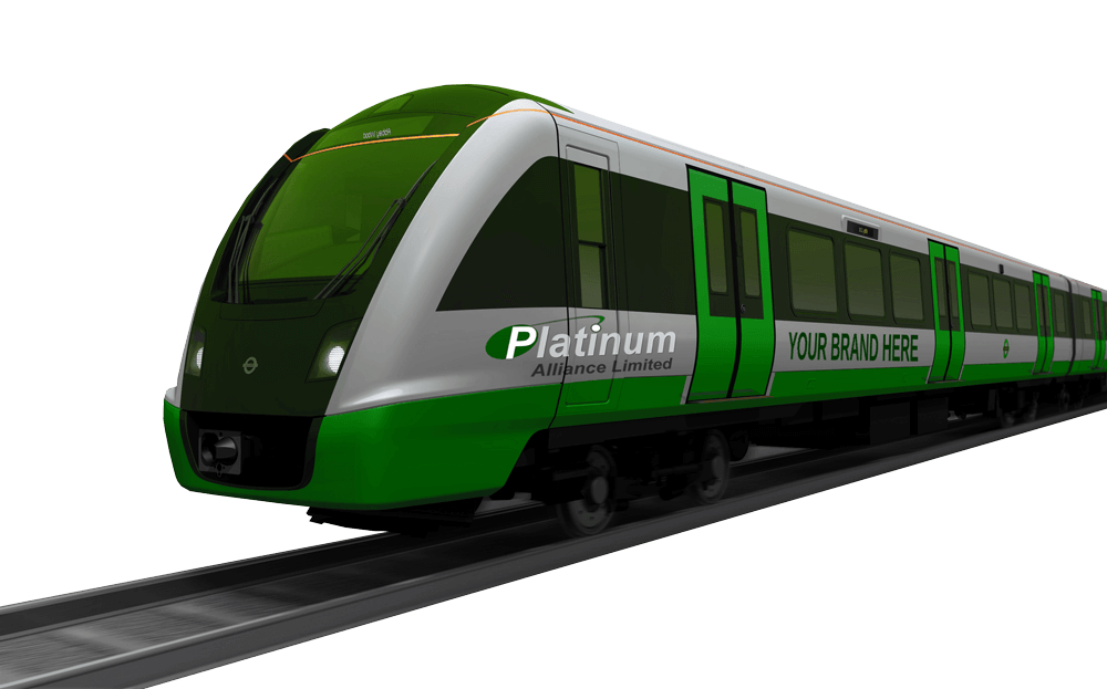 train advertisement branding Platinum Alliance Limited 2 1 1 - Home